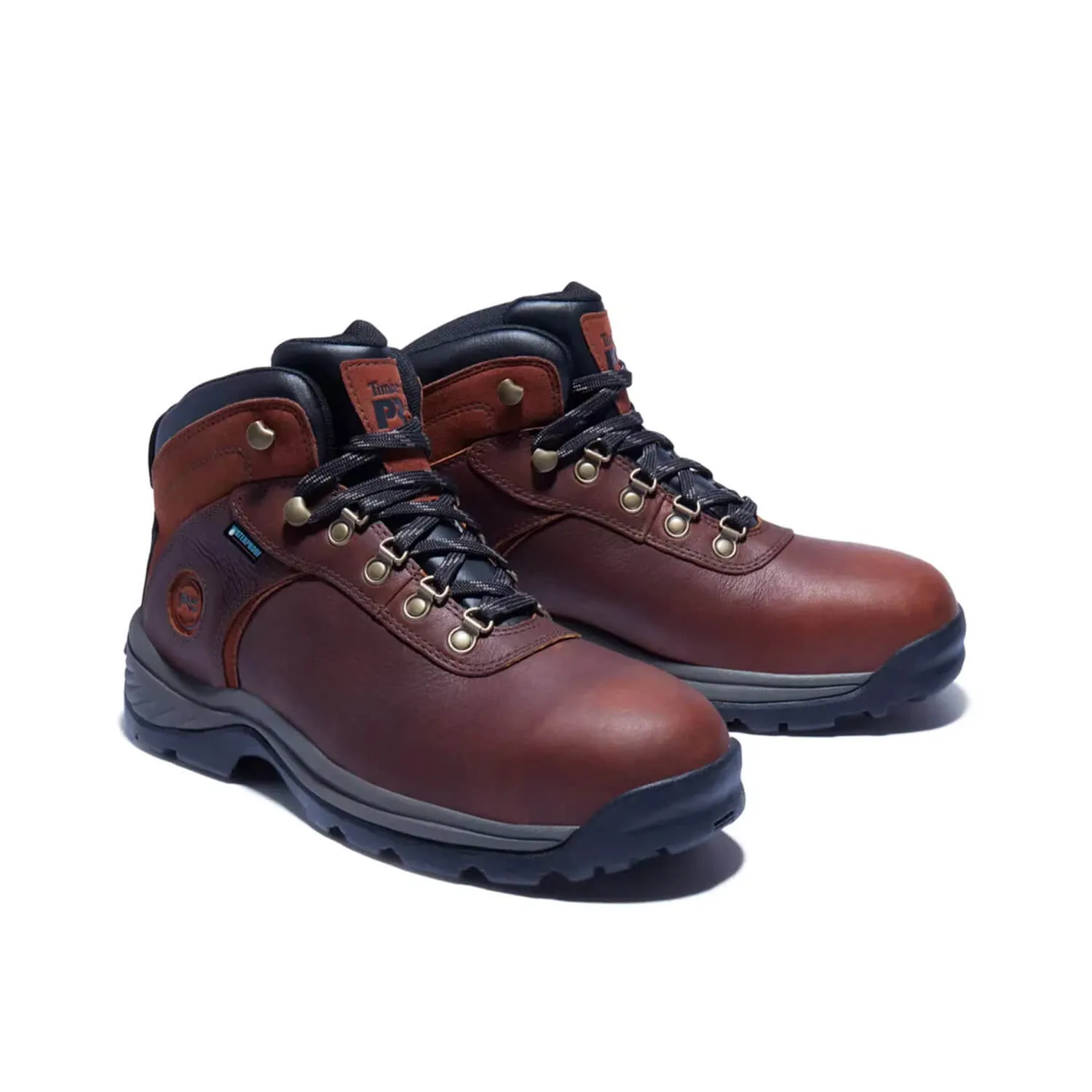 Flume Steel-Toe Waterproof Work Boot Brown