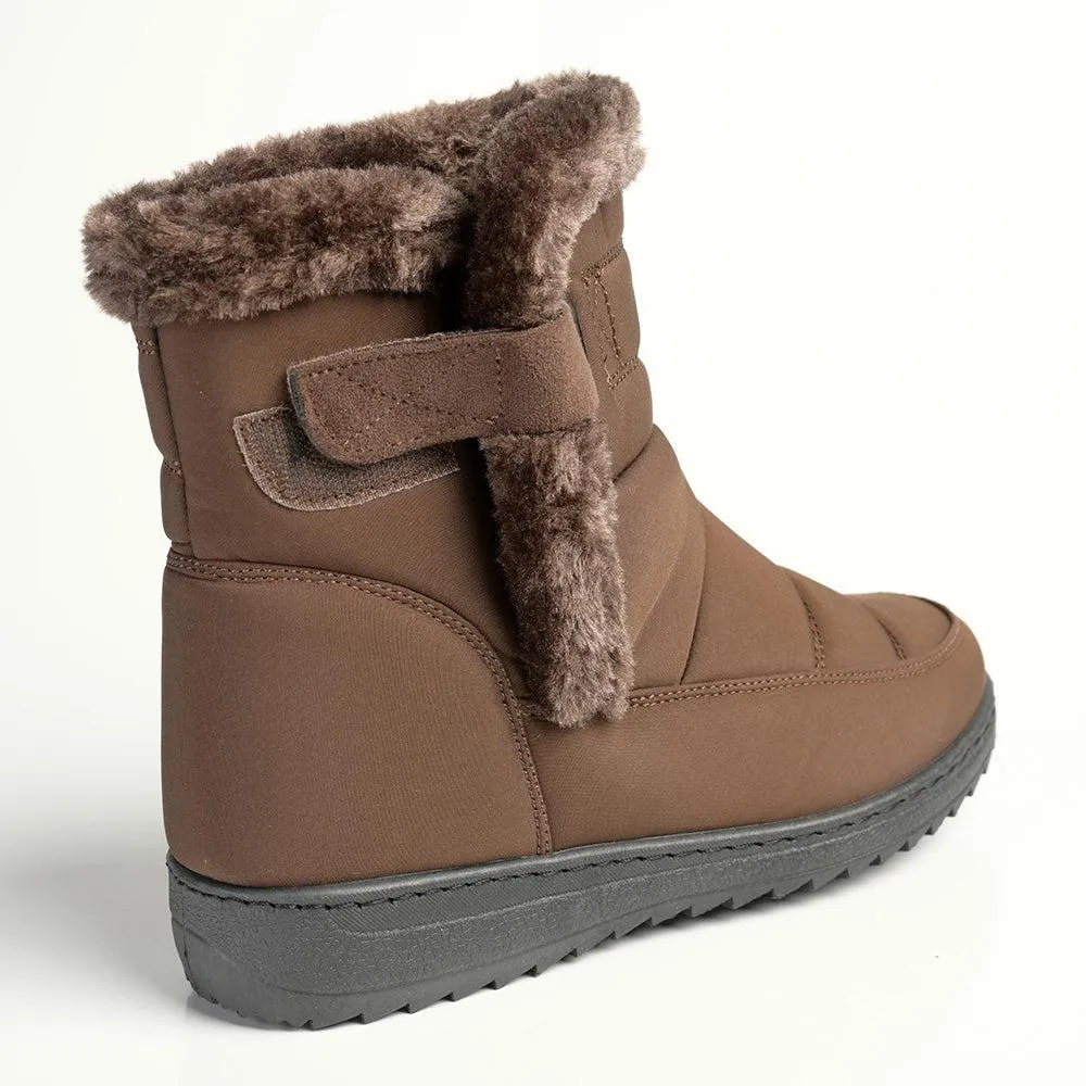 Franco Puff Shaft Wedge Fashion Boot - Chocolate