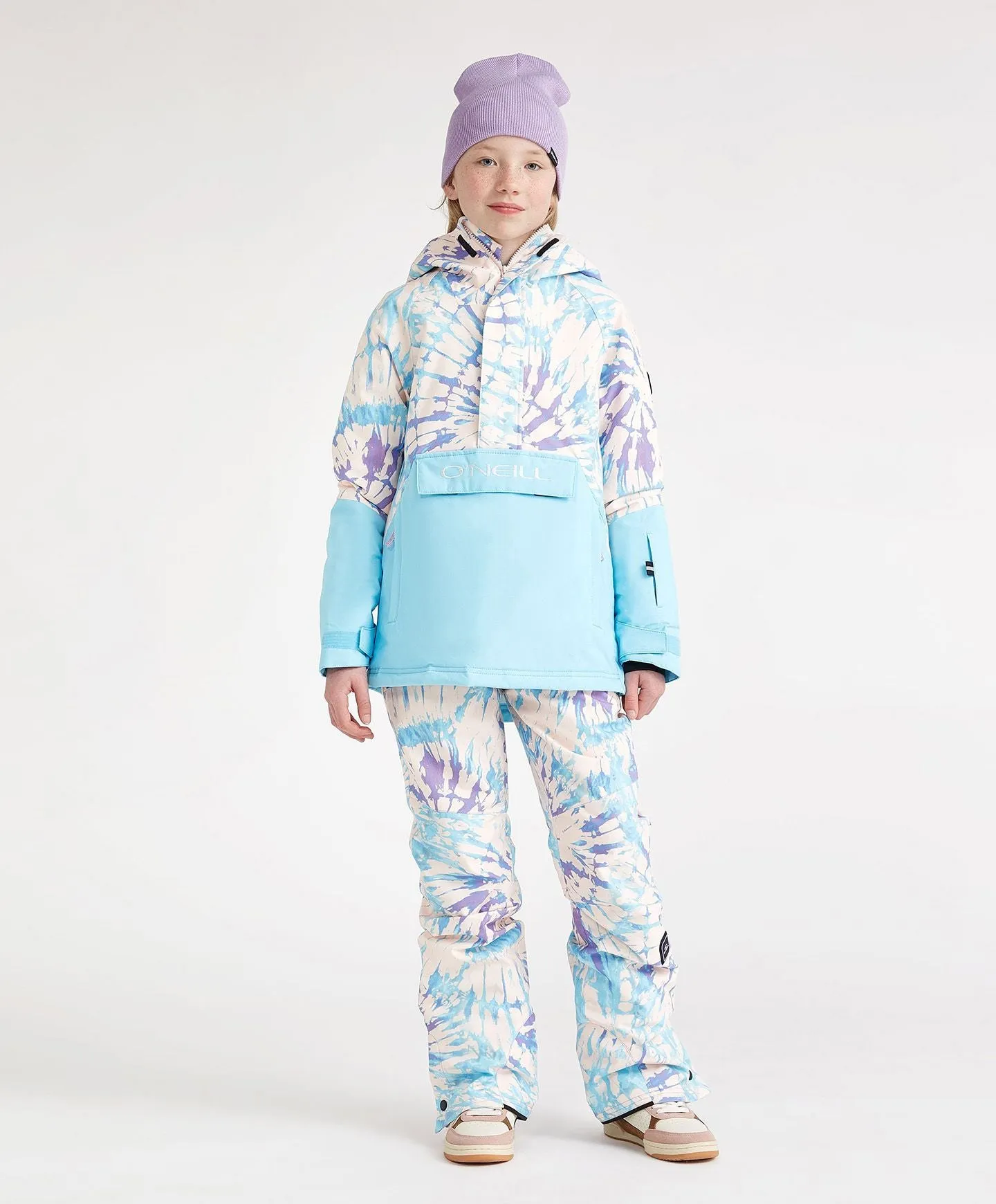 Girl's O'Riginals Anorak Jacket - Blue Wave Colour Block