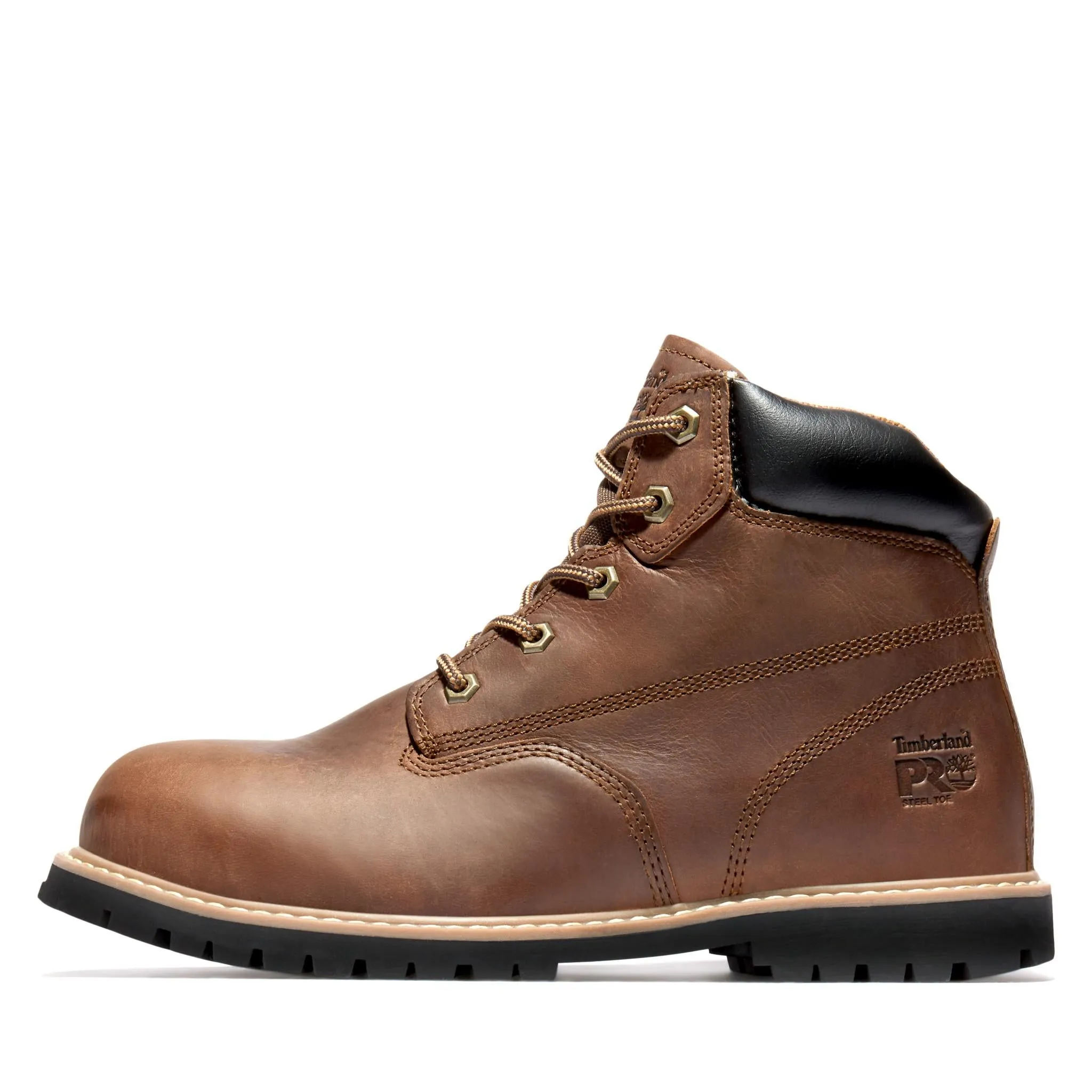 Gritstone 6 Inch Steel-Toe Work Boot Brown