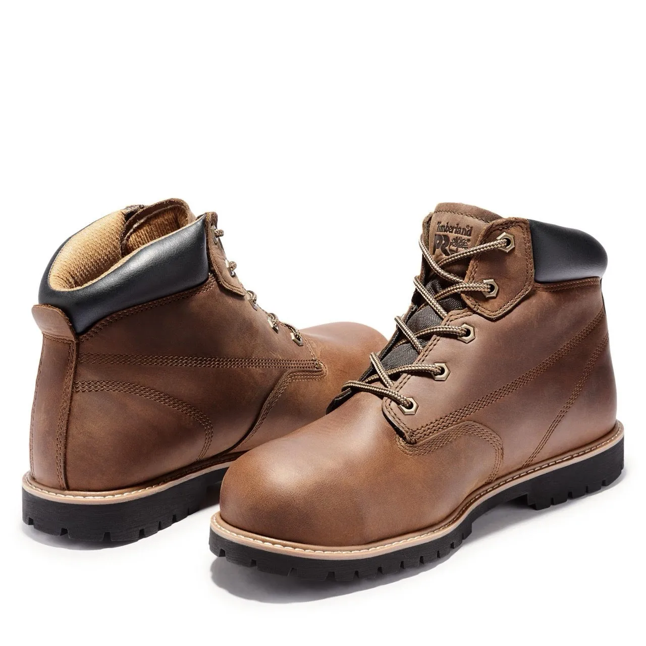 Gritstone 6 Inch Steel-Toe Work Boot Brown