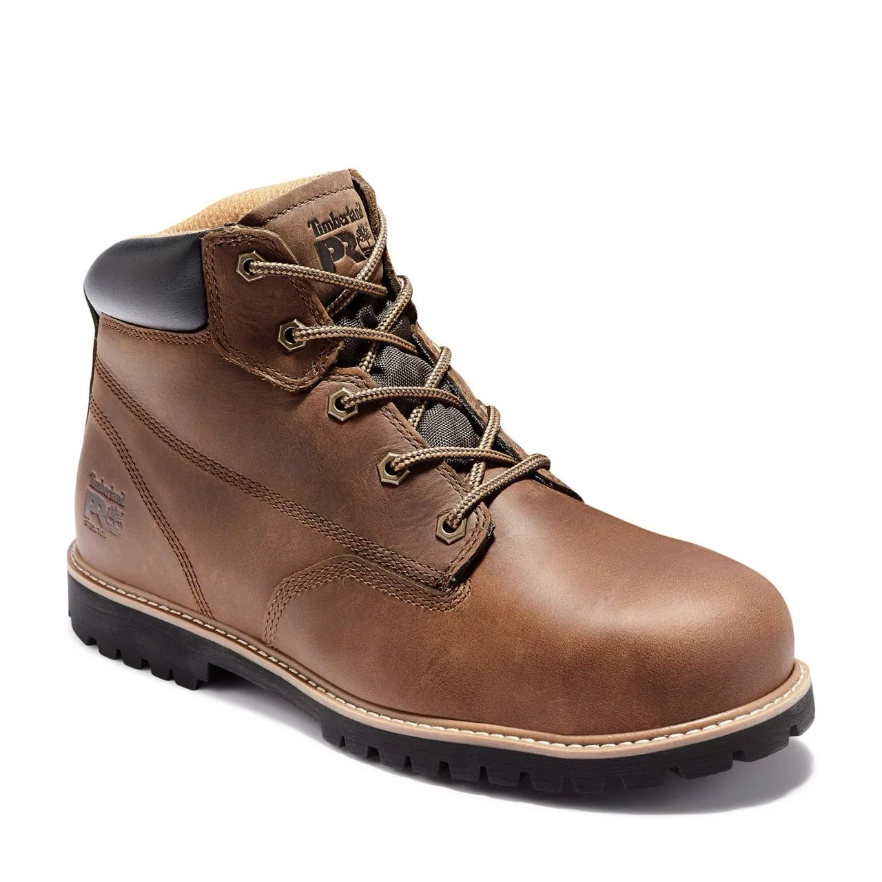 Gritstone 6 Inch Steel-Toe Work Boot Brown