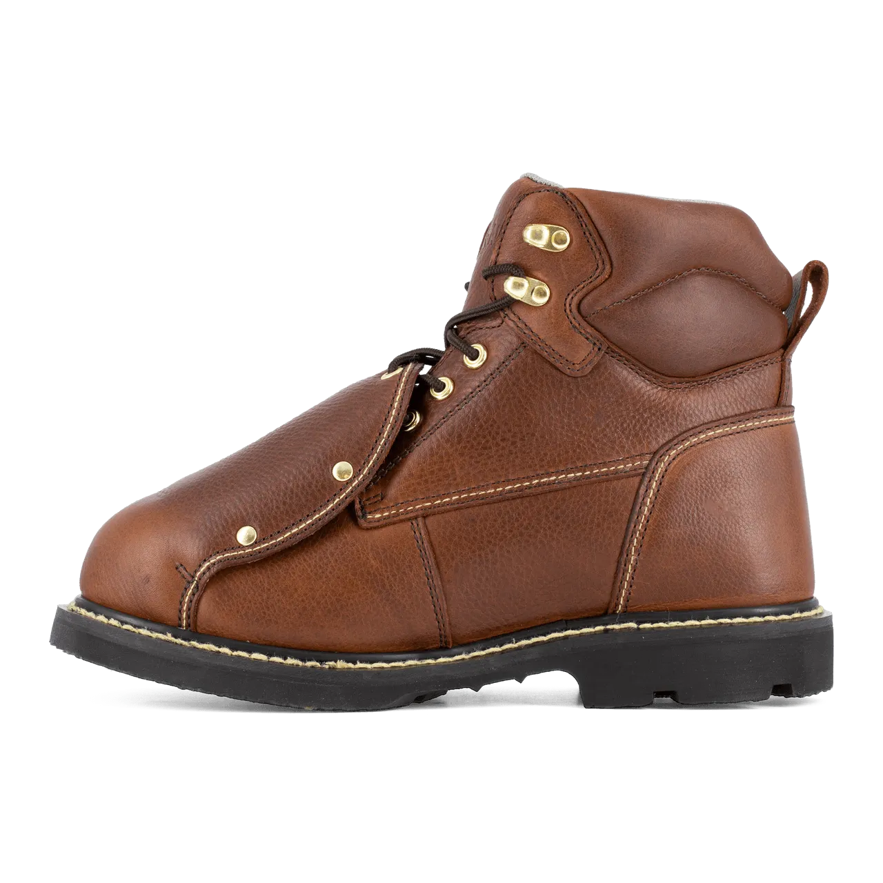 Groundbreaker Steel-Toe Ext Metguard 6 Inch Work Boot Brown