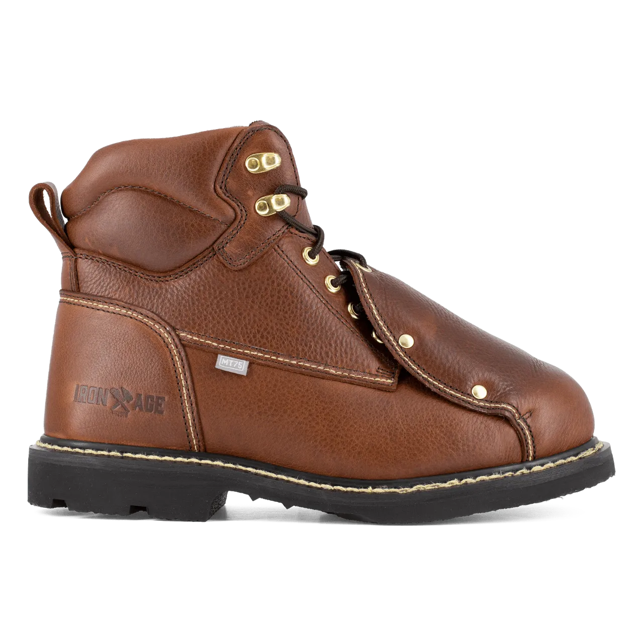 Groundbreaker Steel-Toe Ext Metguard 6 Inch Work Boot Brown