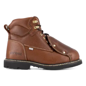 Groundbreaker Steel-Toe Ext Metguard 6 Inch Work Boot Brown