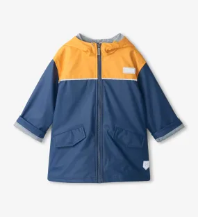 Hatley Yellow and Navy Mariner Rain Jacket