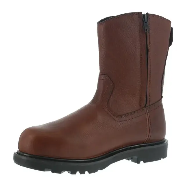 Hauler Composite-Toe Int Met Guard 10 inch Wellington Work Boot Brown