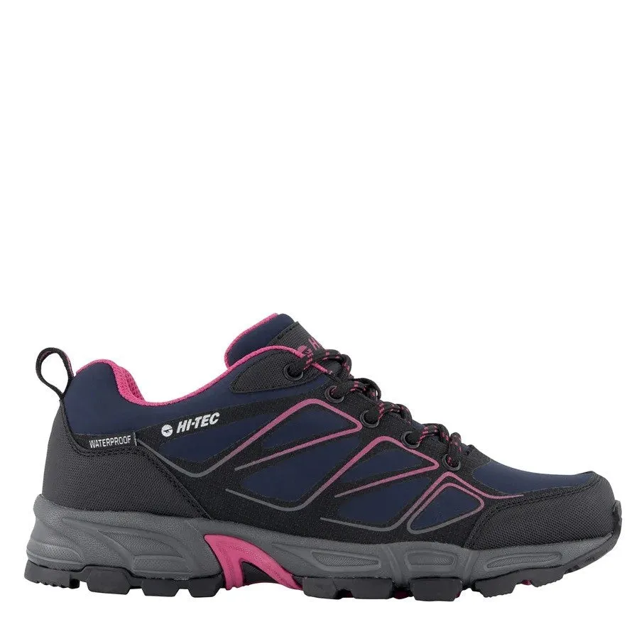 Hi Tec Ladies Ripper Walking Shoe -NAVY/MAGENTA