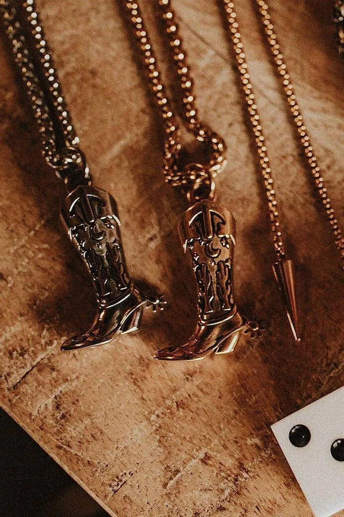 Hoedown Cowboy Boot Necklace