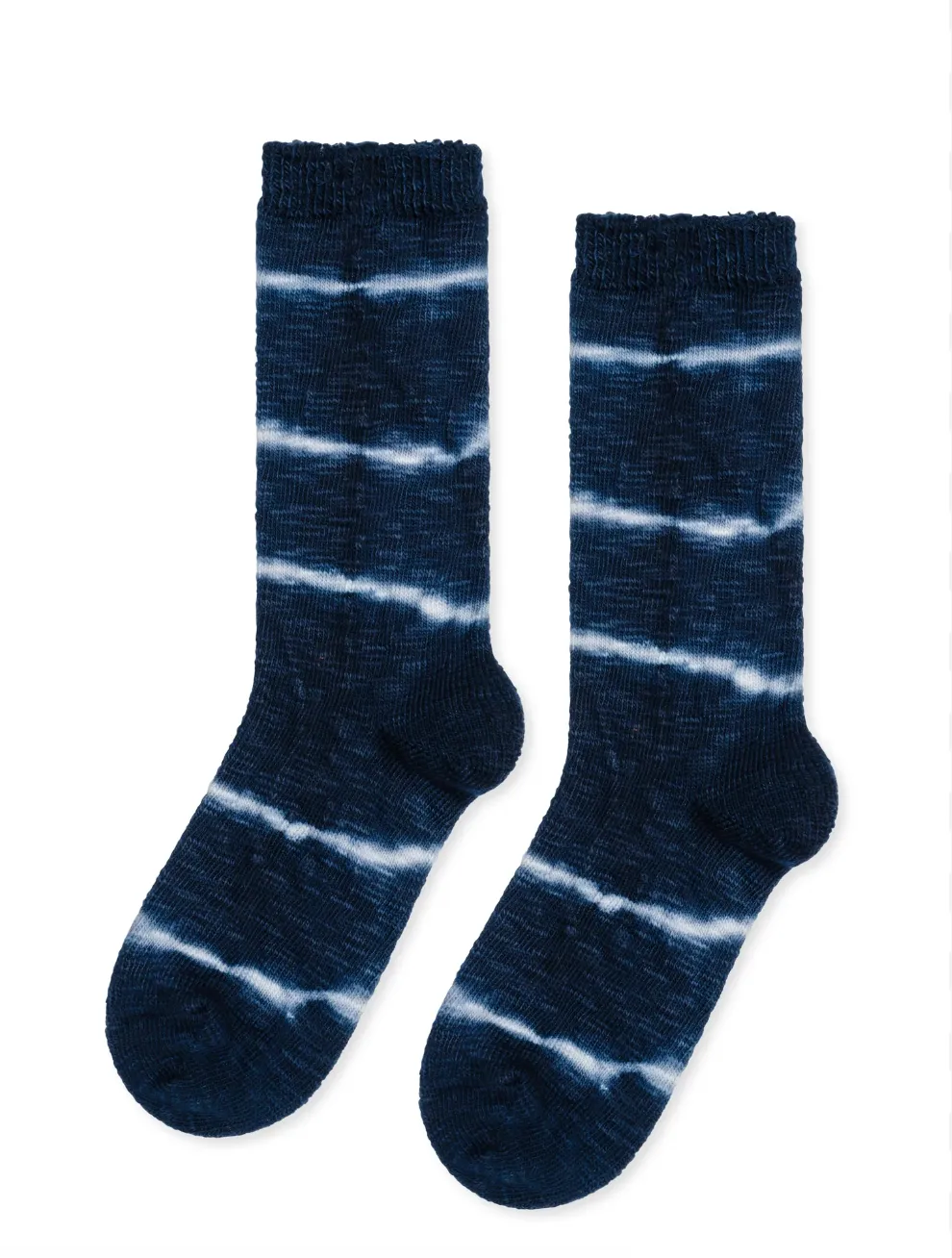 Indigo Tie Dye Crew Sock