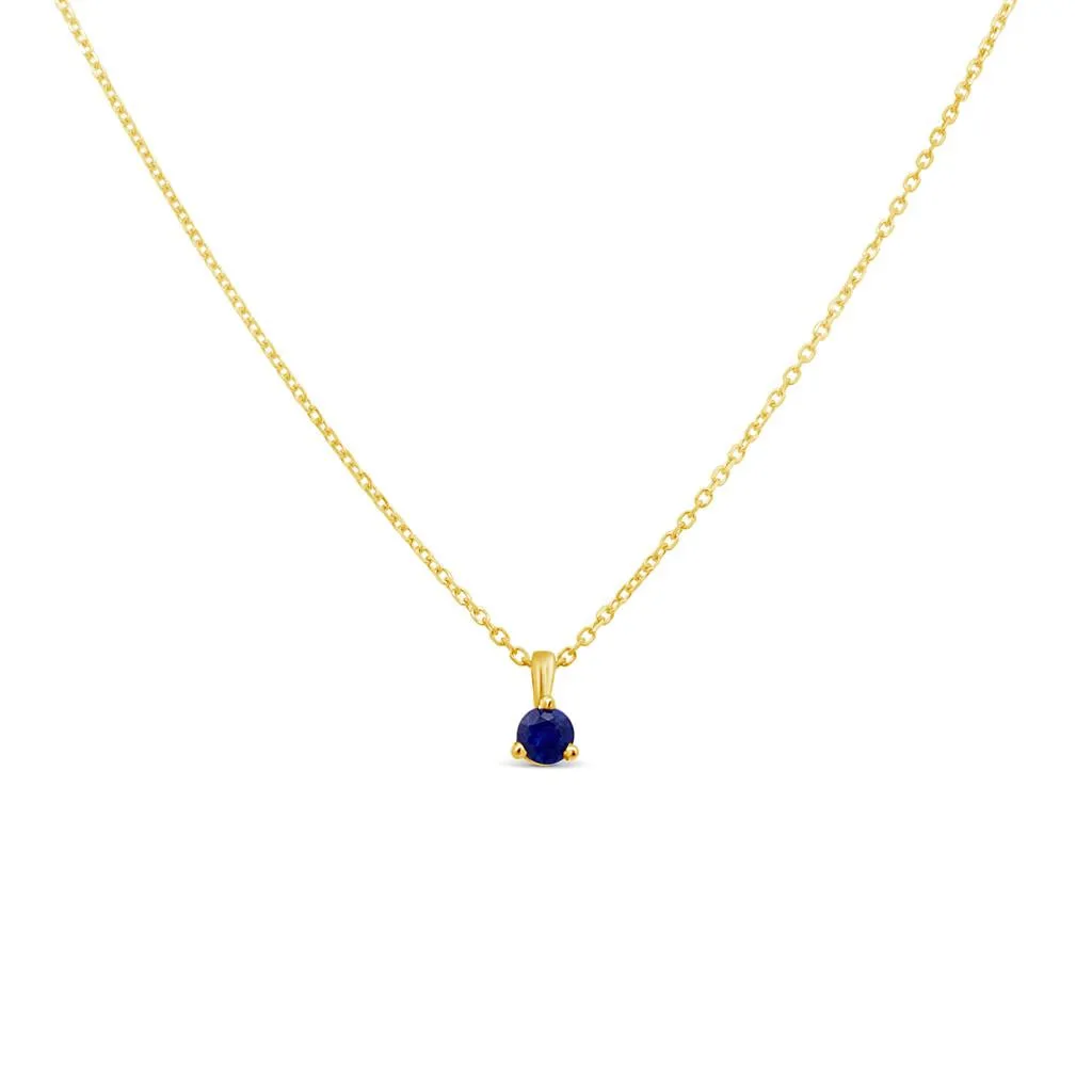 Irisa by Martin Binder Tiny Blue Sapphire Birthstone Charm Pendant