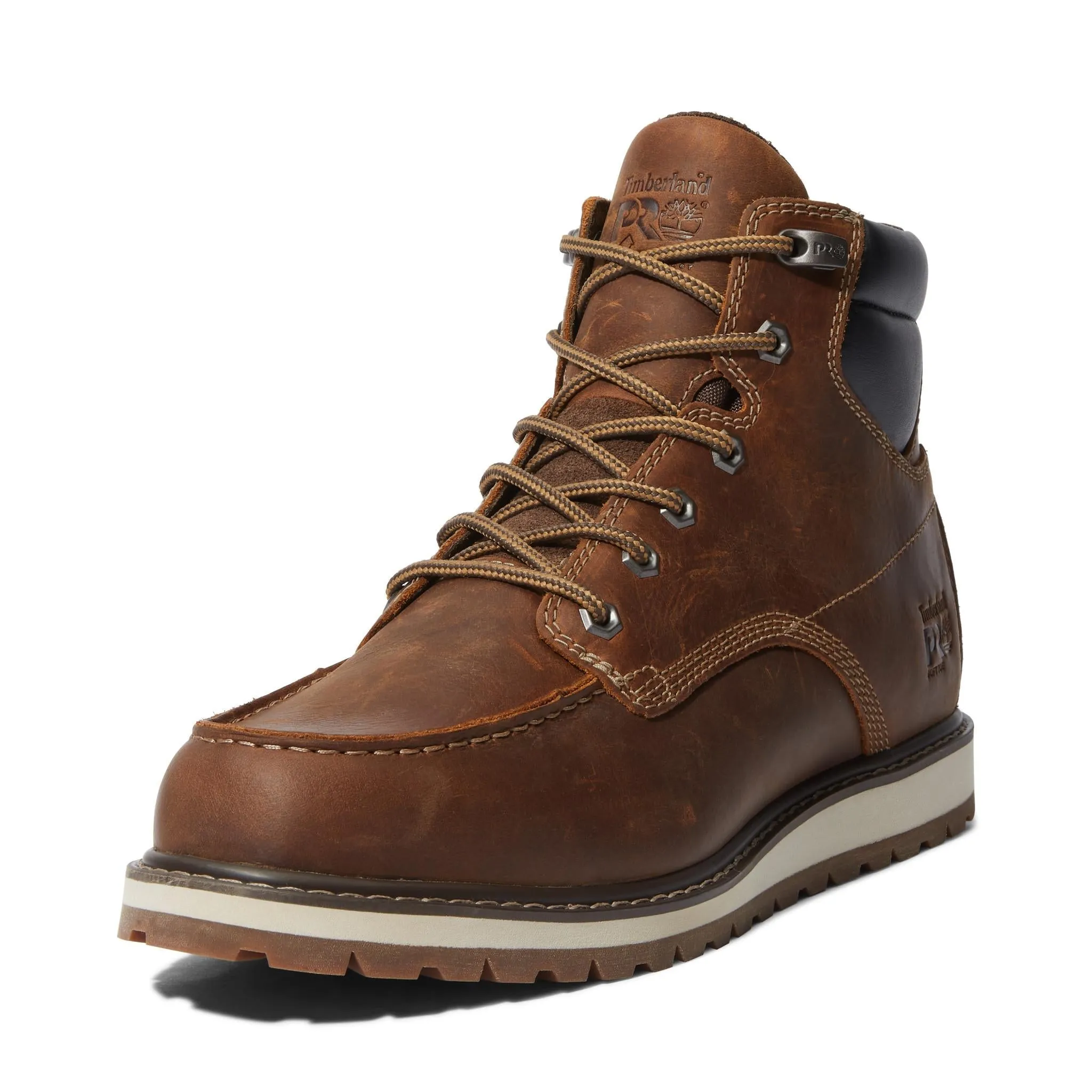 Irvine 6 Inch Soft-Toe Wedge Work Boot Brown