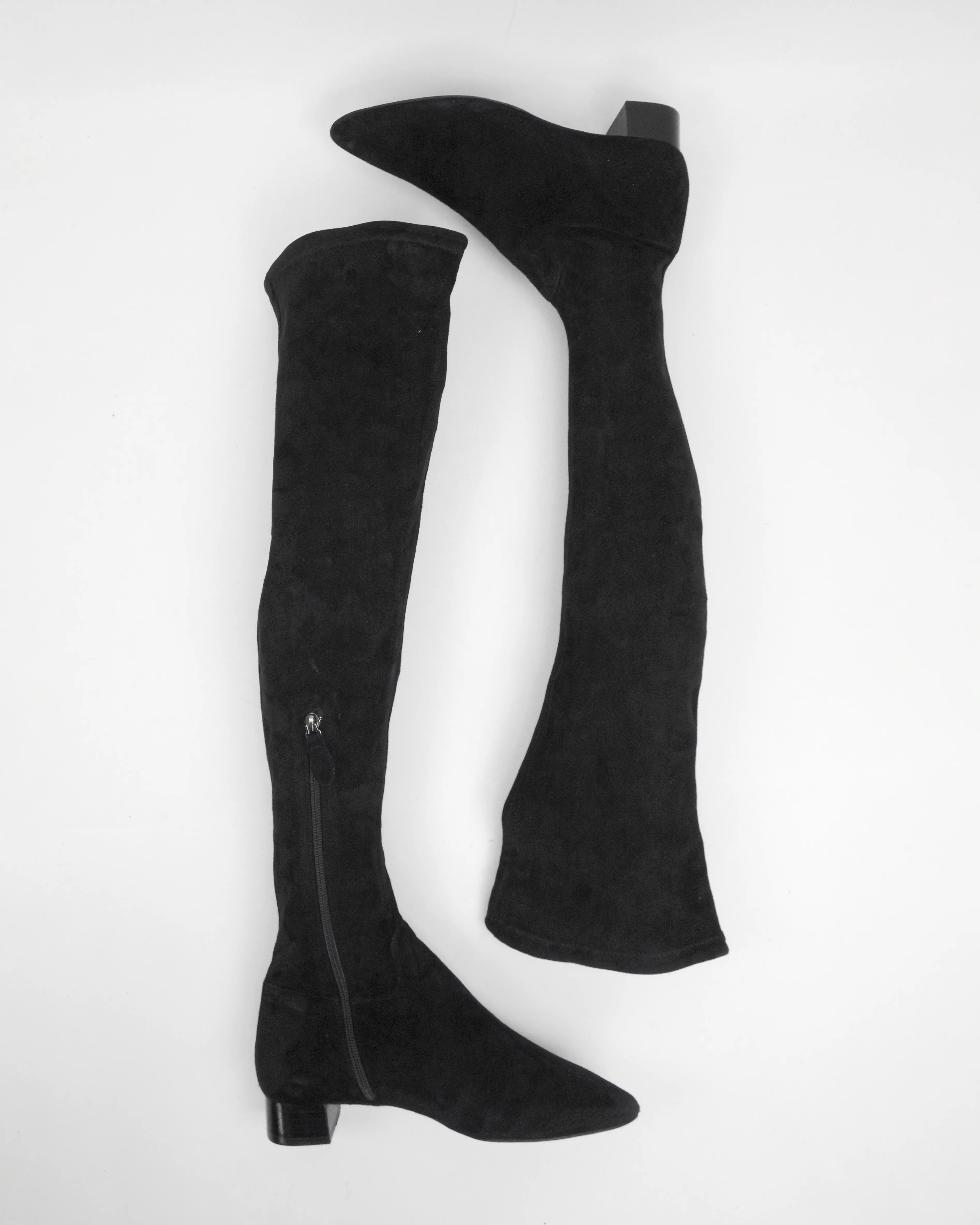 Jil Sander Knee-High Suede Boots 2000's