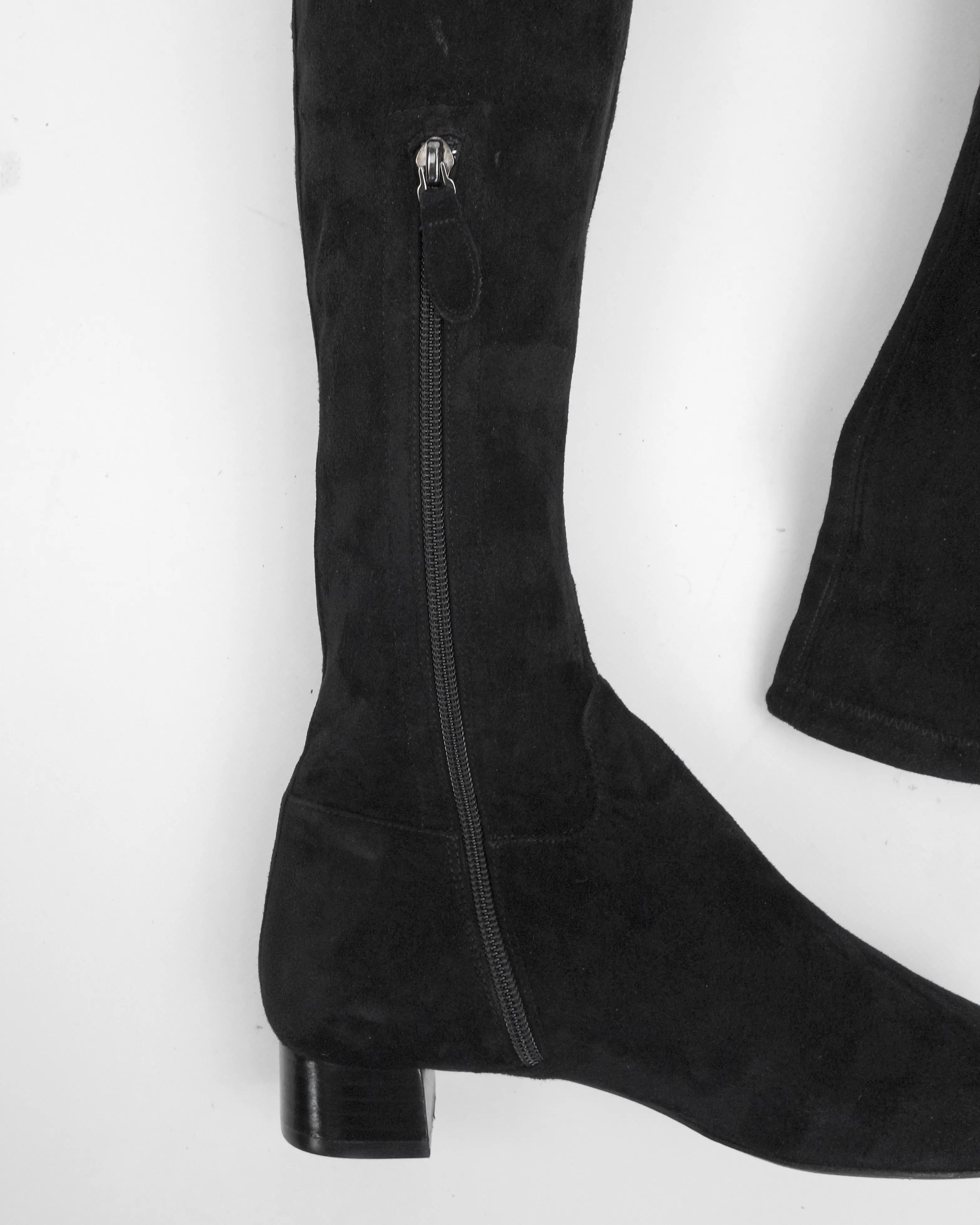 Jil Sander Knee-High Suede Boots 2000's