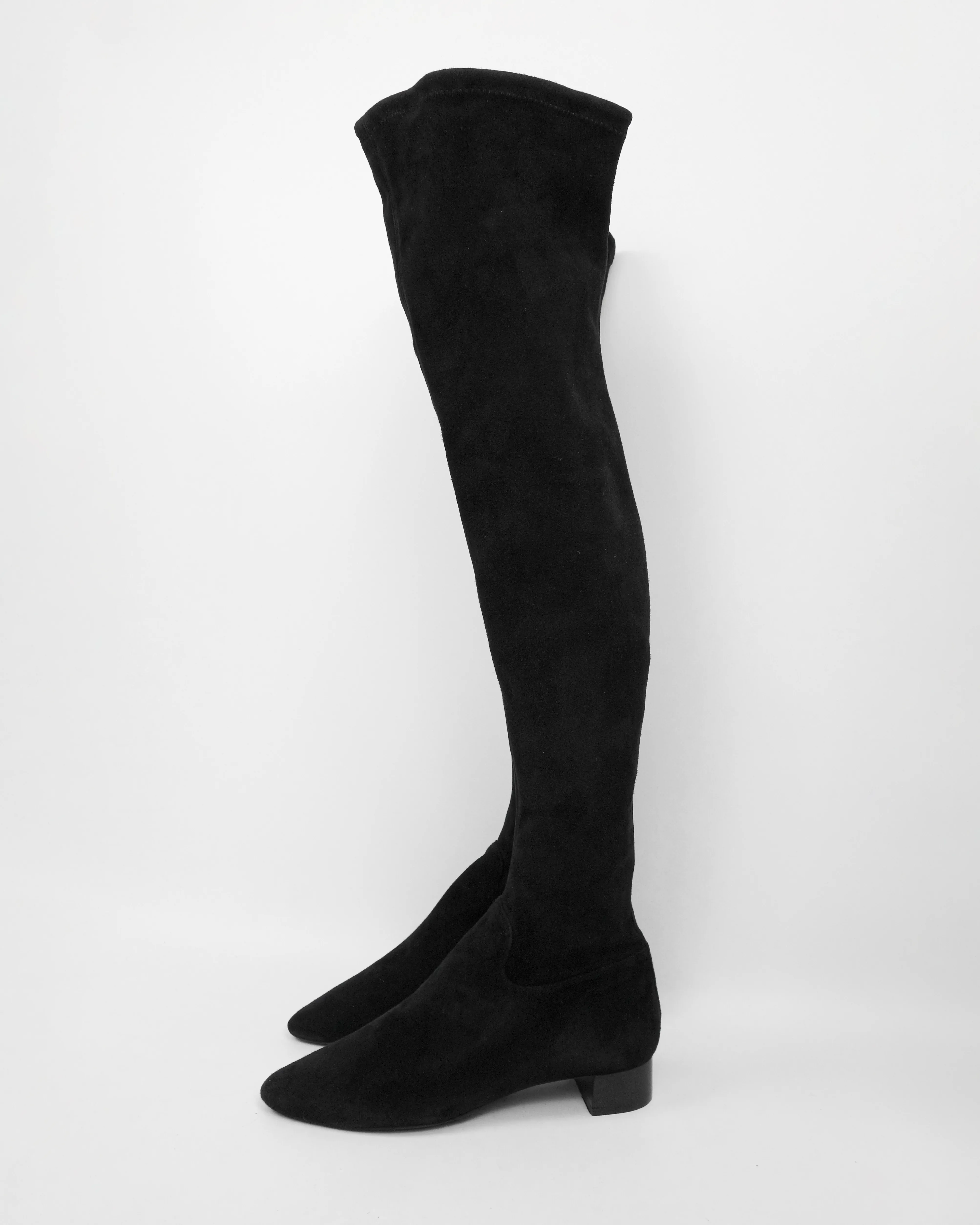 Jil Sander Knee-High Suede Boots 2000's