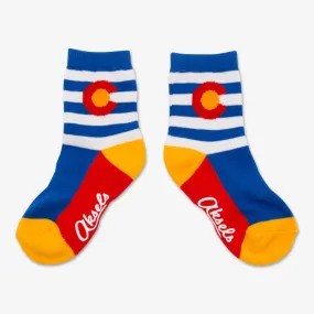 Kids Striped Colorado Flag Socks