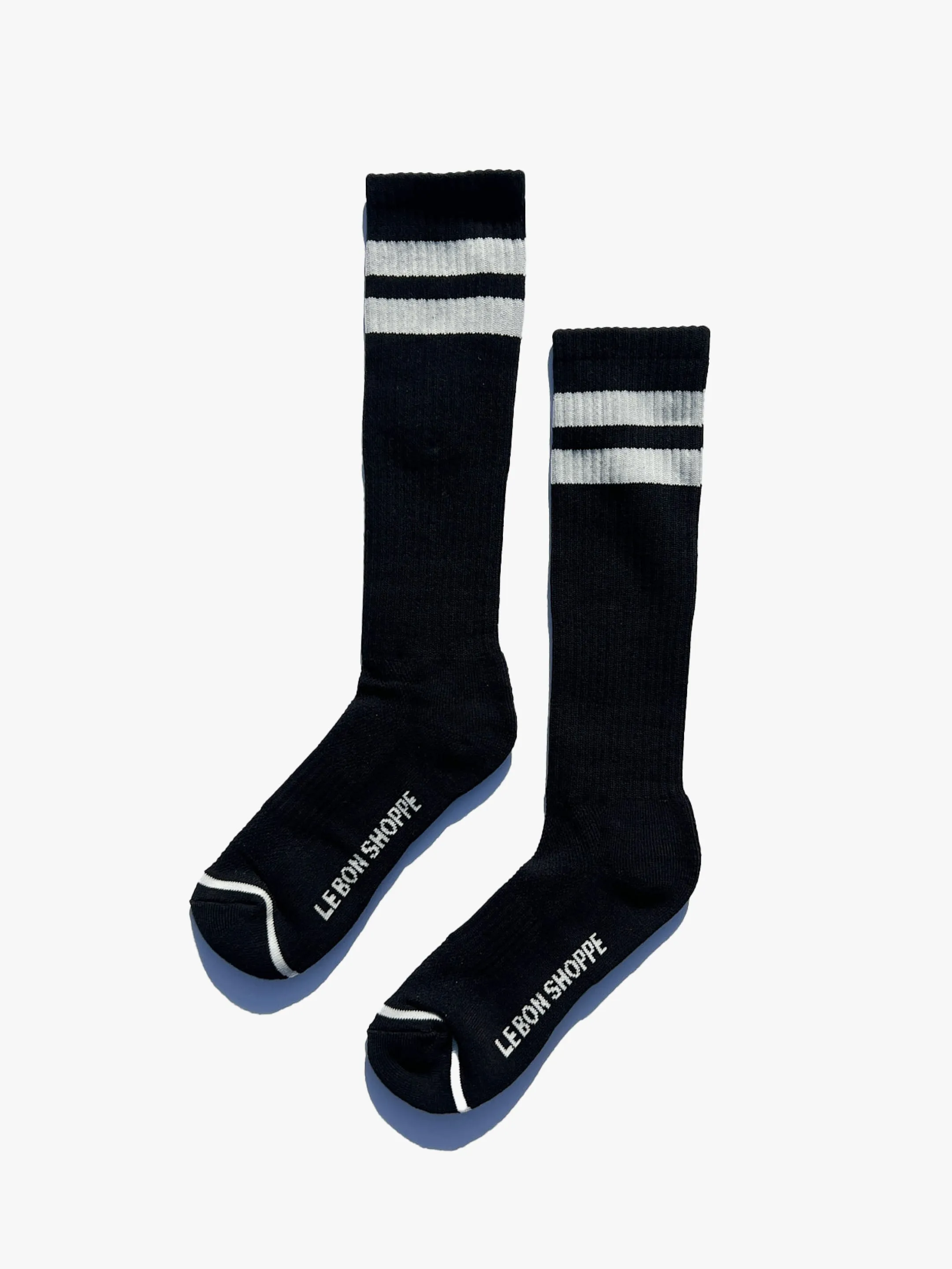 Knee High Boyfriend Socks - Black