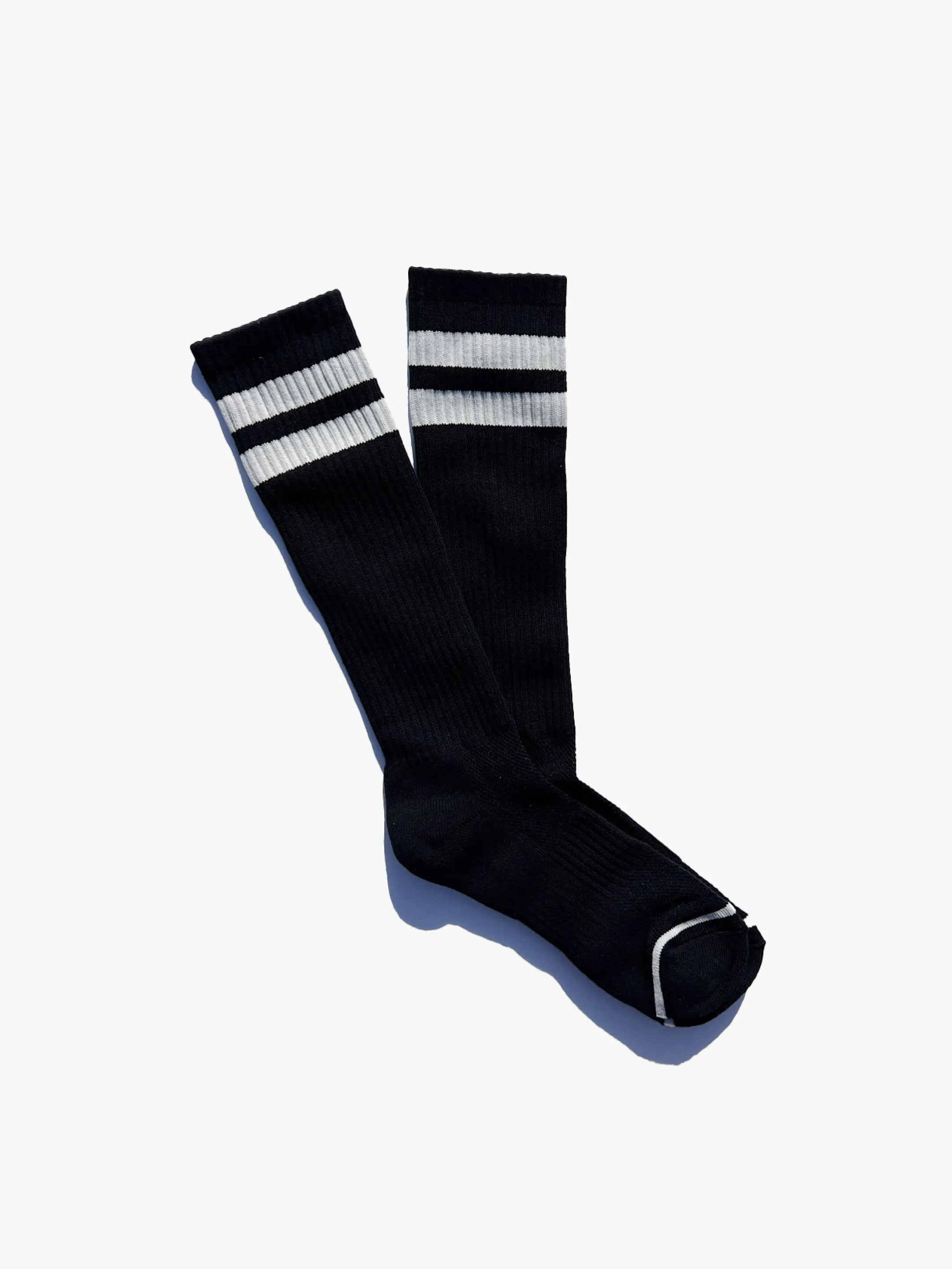 Knee High Boyfriend Socks - Black