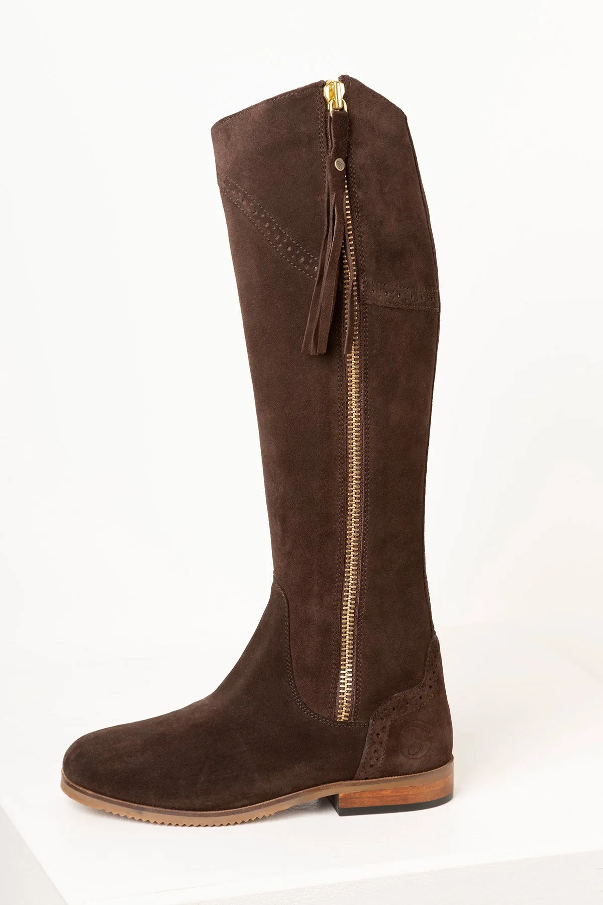 Ladies Suede Spanish Riding Boots - Rievaulx