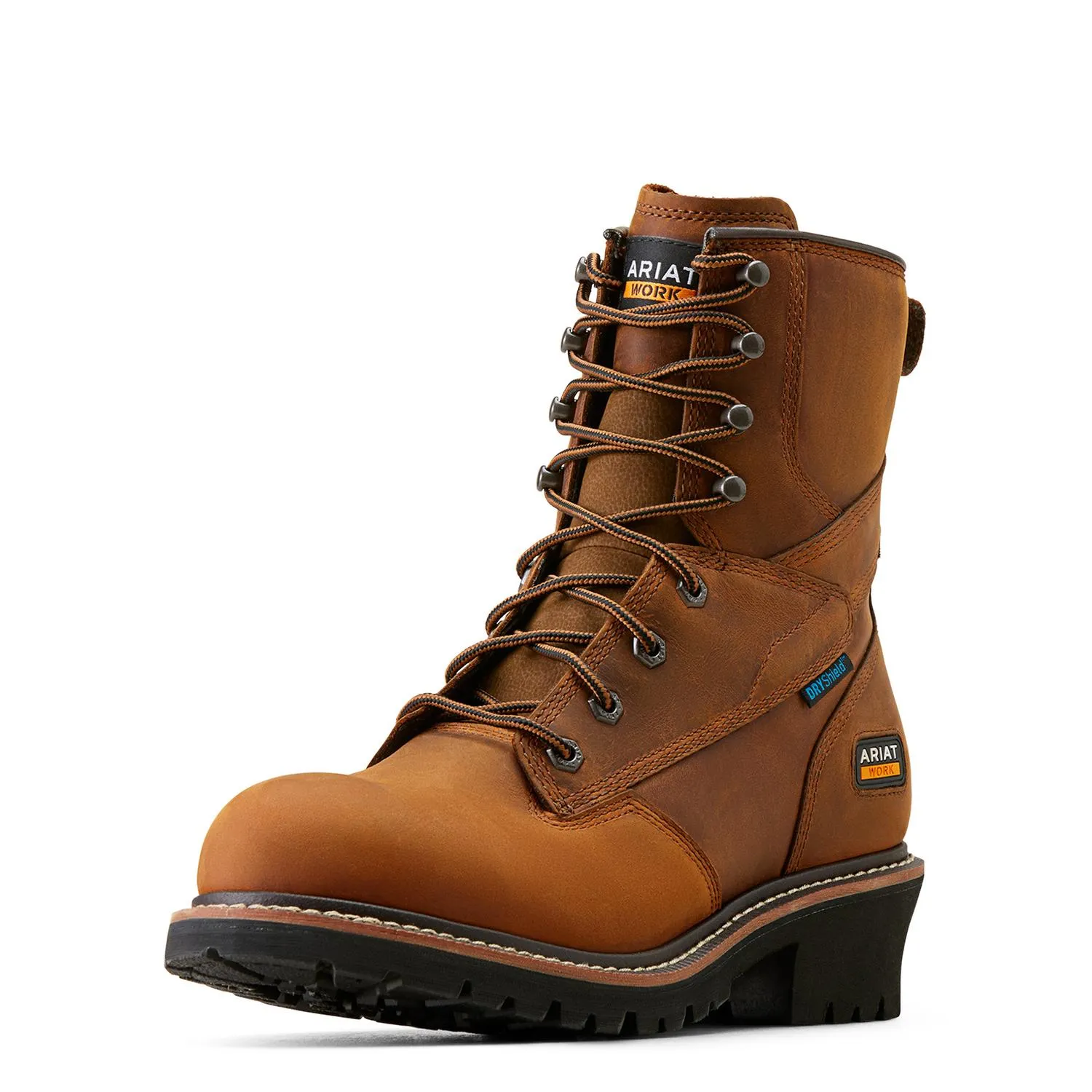 Logger Shock Shield Waterproof Work Boot Copper Brown