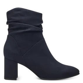 Marco Tozzi Ladies Ruched Zip Ankle Heel Boot 25307 41 840