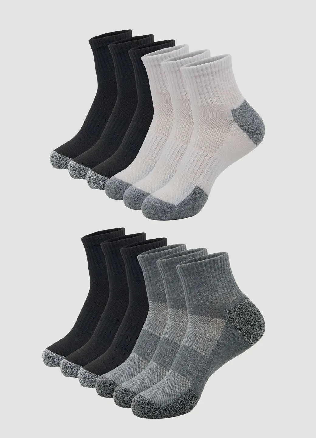 Men's 10-Pack Quarter Socks