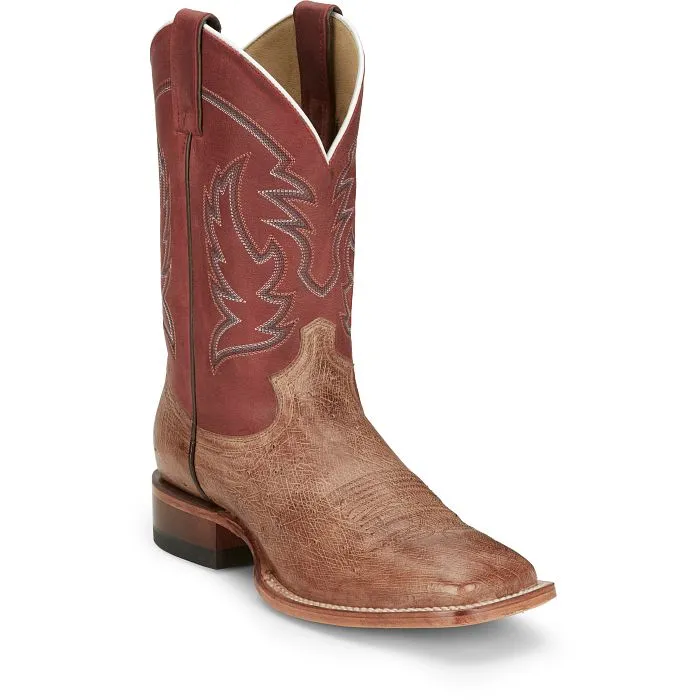 Men's Justin MCLANE 11” SMOOTH OSTRICH WESTERN BOOT