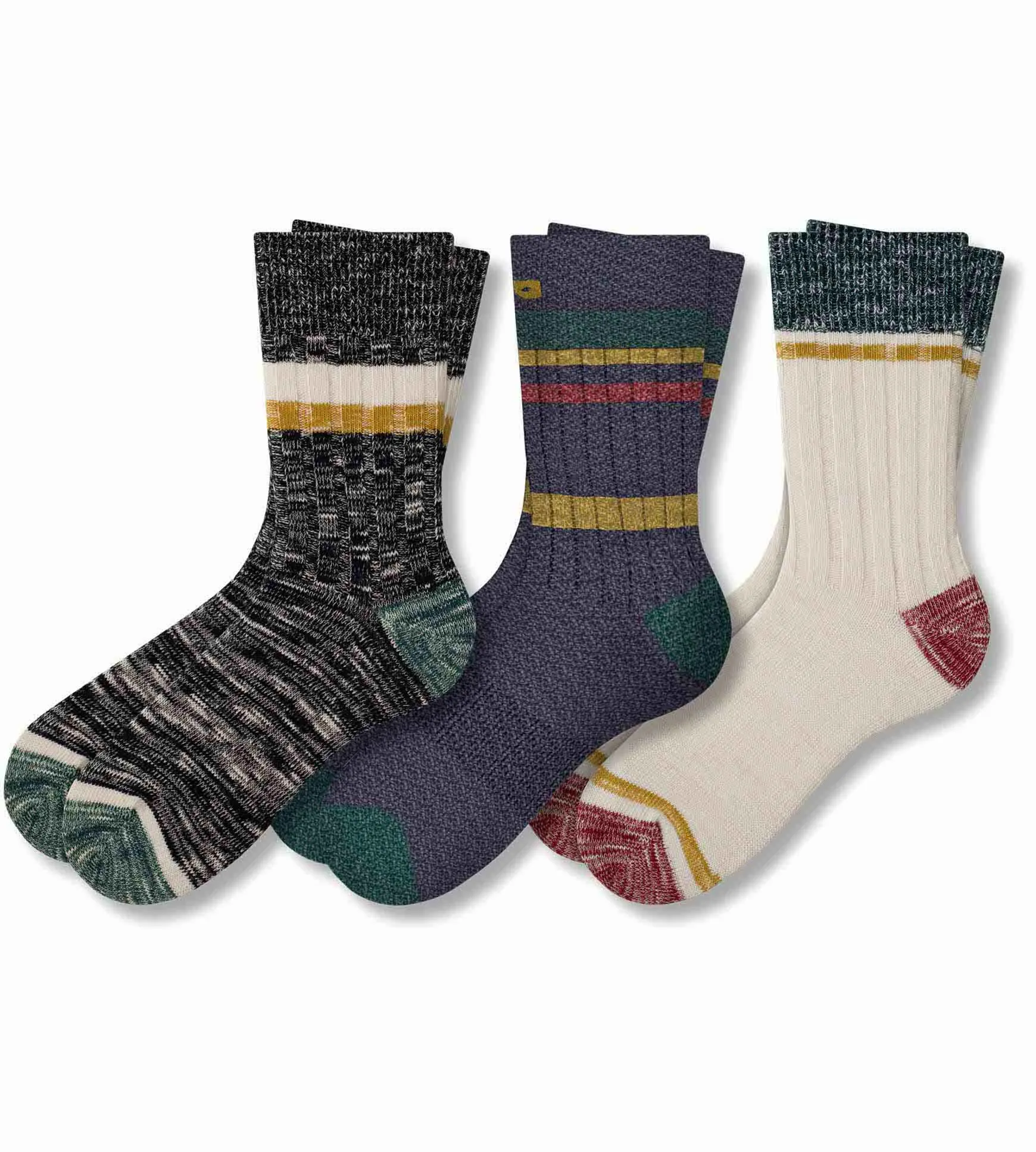 Mental Block Boot Crew Socks 3 Pack