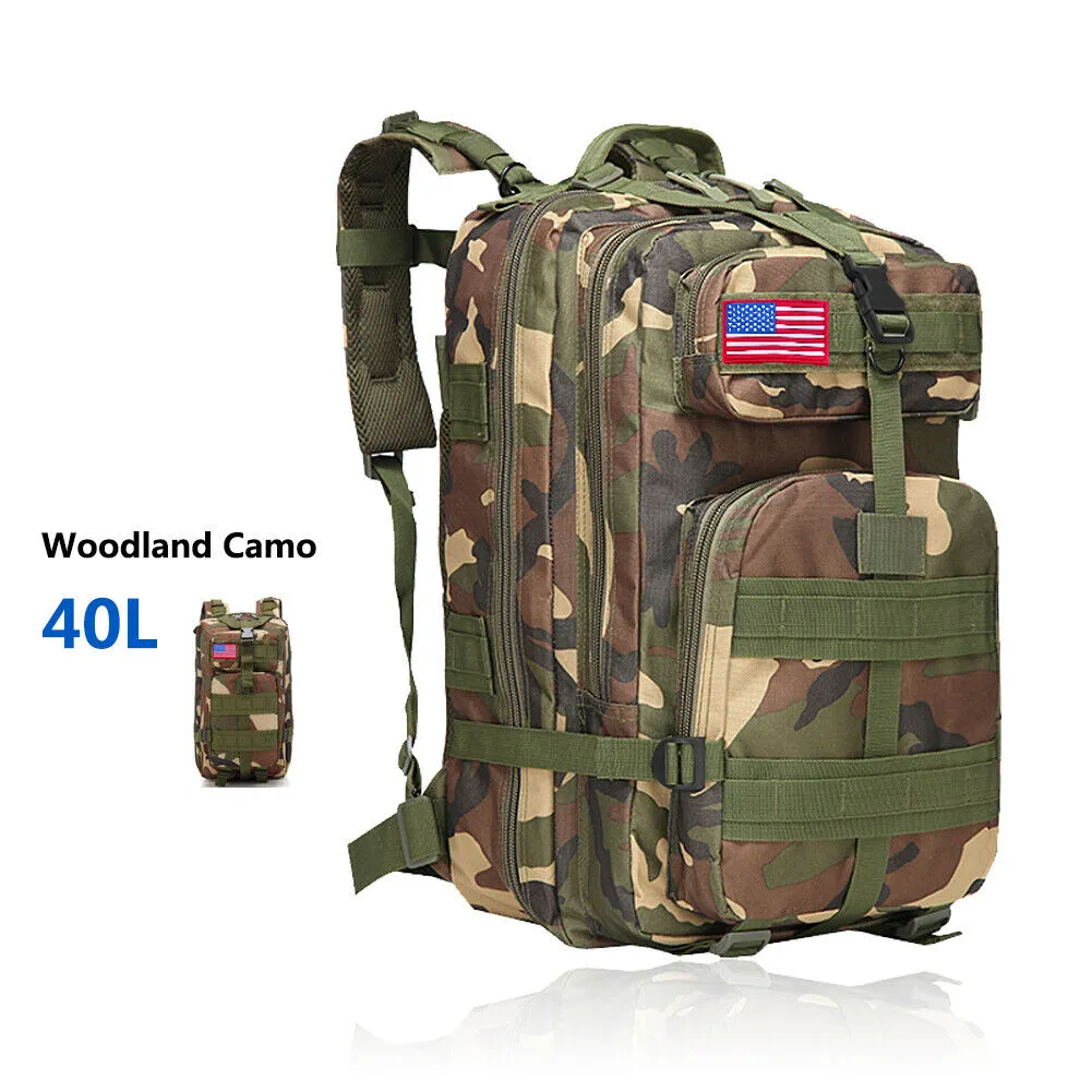 Military Outdoor Tactical Shoulder Backpack Camping Hiking Bag