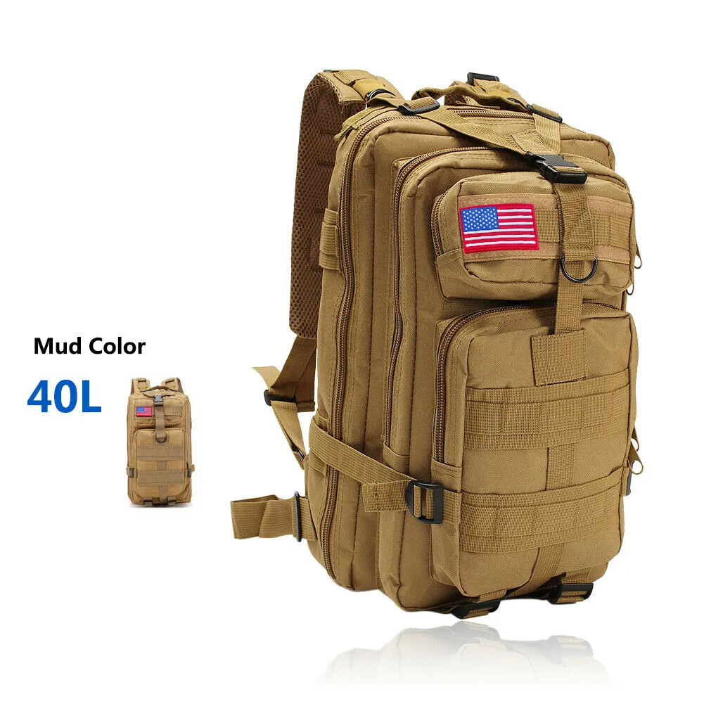 Military Outdoor Tactical Shoulder Backpack Camping Hiking Bag