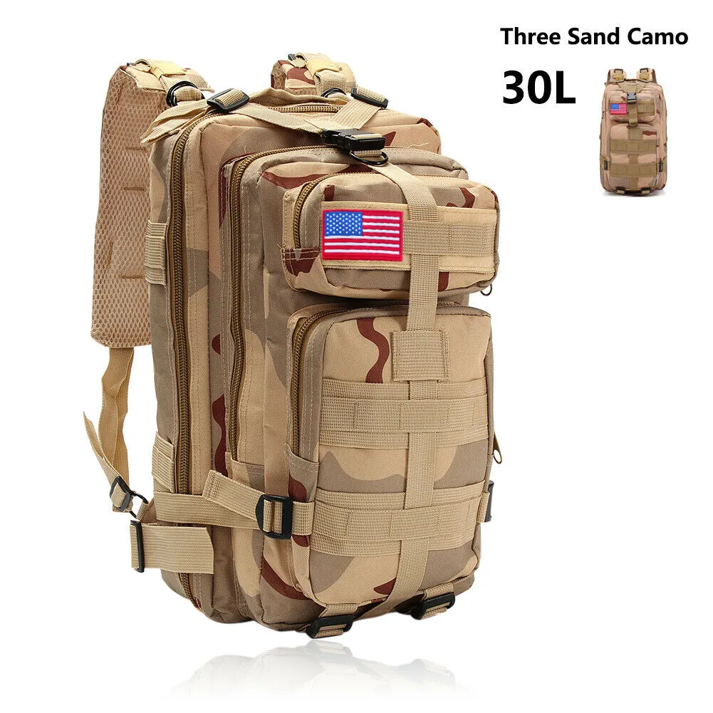 Military Outdoor Tactical Shoulder Backpack Camping Hiking Bag