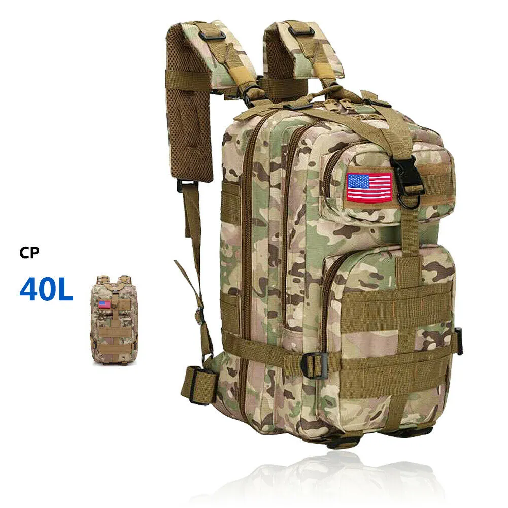 Military Outdoor Tactical Shoulder Backpack Camping Hiking Bag