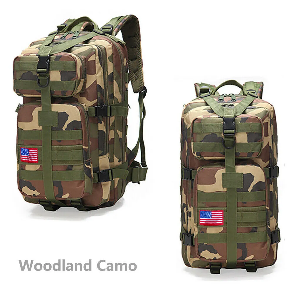 Military Outdoor Tactical Shoulder Backpack Camping Hiking Bag