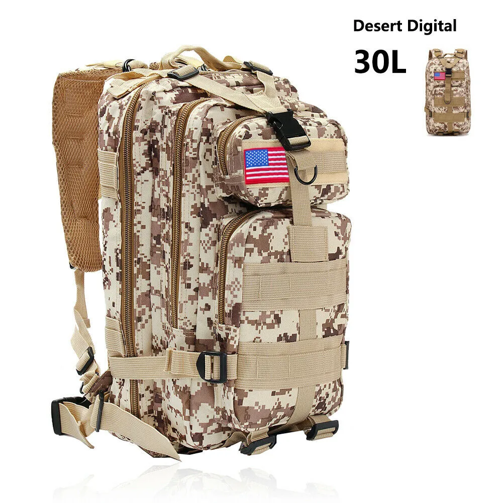 Military Outdoor Tactical Shoulder Backpack Camping Hiking Bag