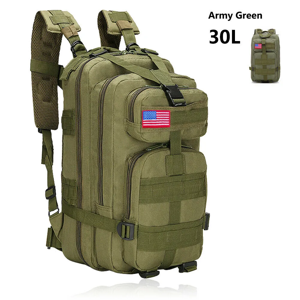 Military Outdoor Tactical Shoulder Backpack Camping Hiking Bag