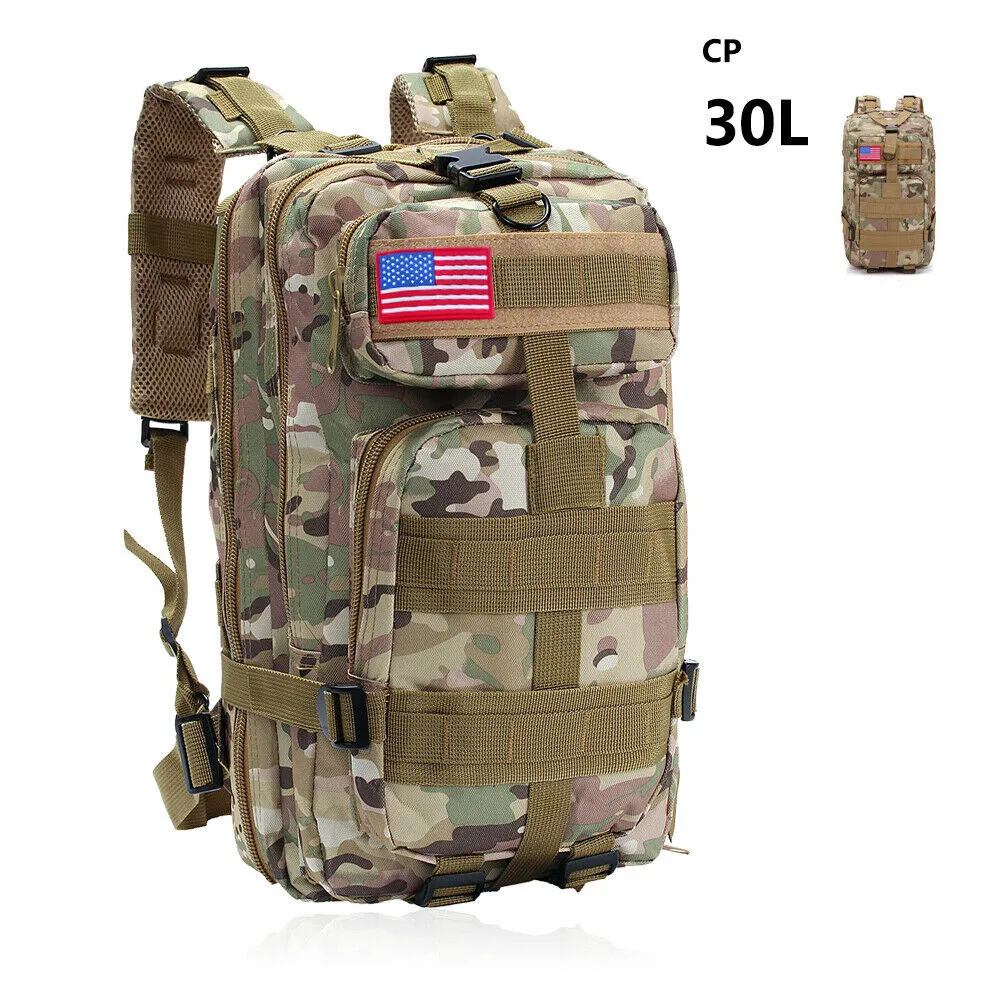 Military Outdoor Tactical Shoulder Backpack Camping Hiking Bag