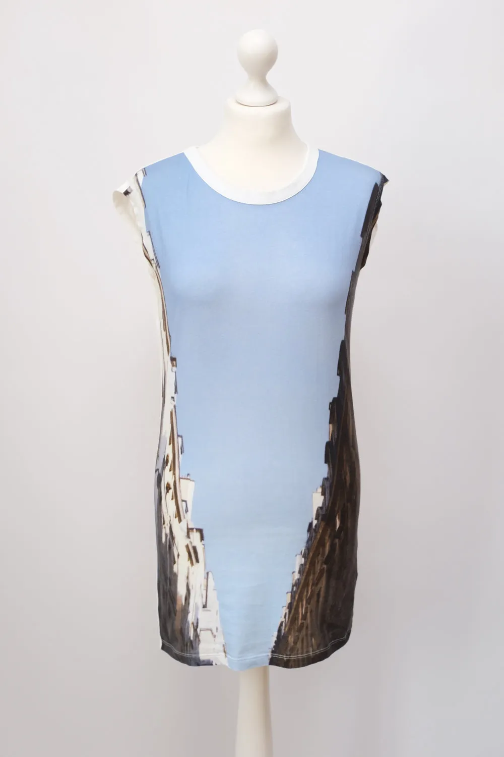 MM6 MAISON MARTIN MARGIELA TUNIC PRINT DRESS