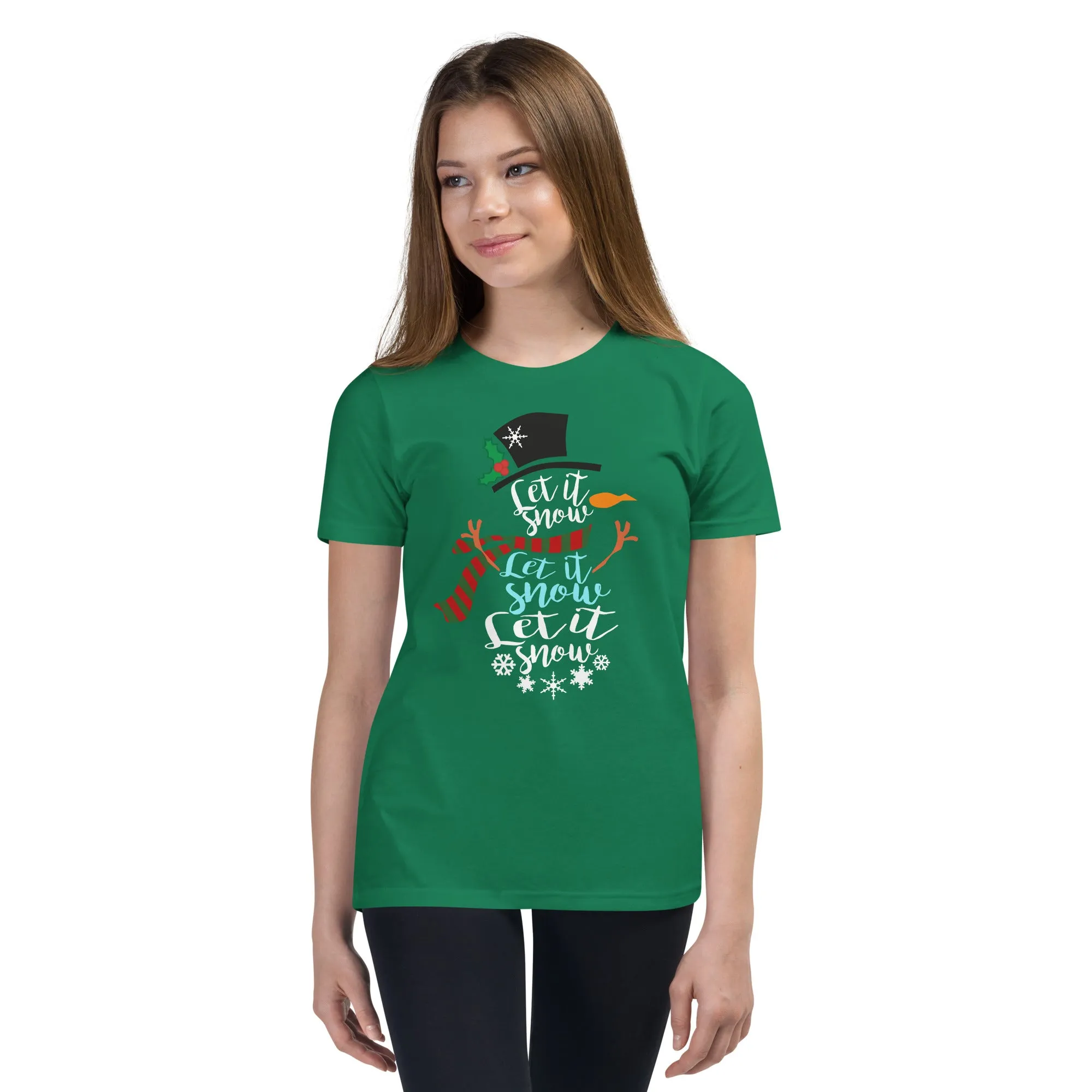 "Let It Snow" Youth Short Sleeve T-Shirt - Several Colors Available