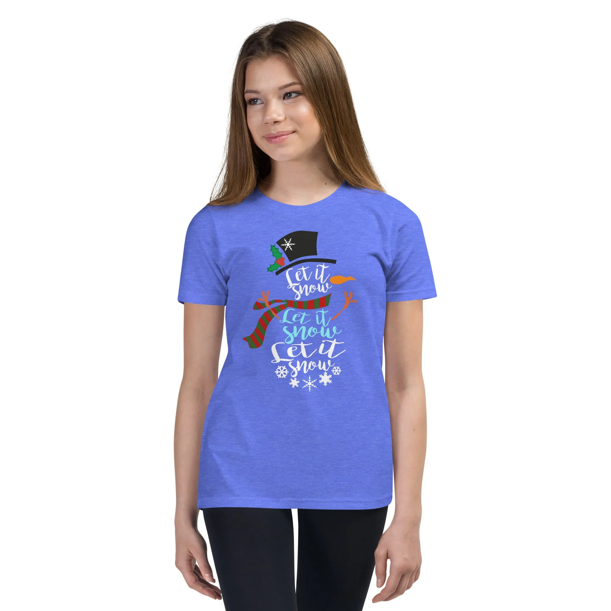 "Let It Snow" Youth Short Sleeve T-Shirt - Several Colors Available