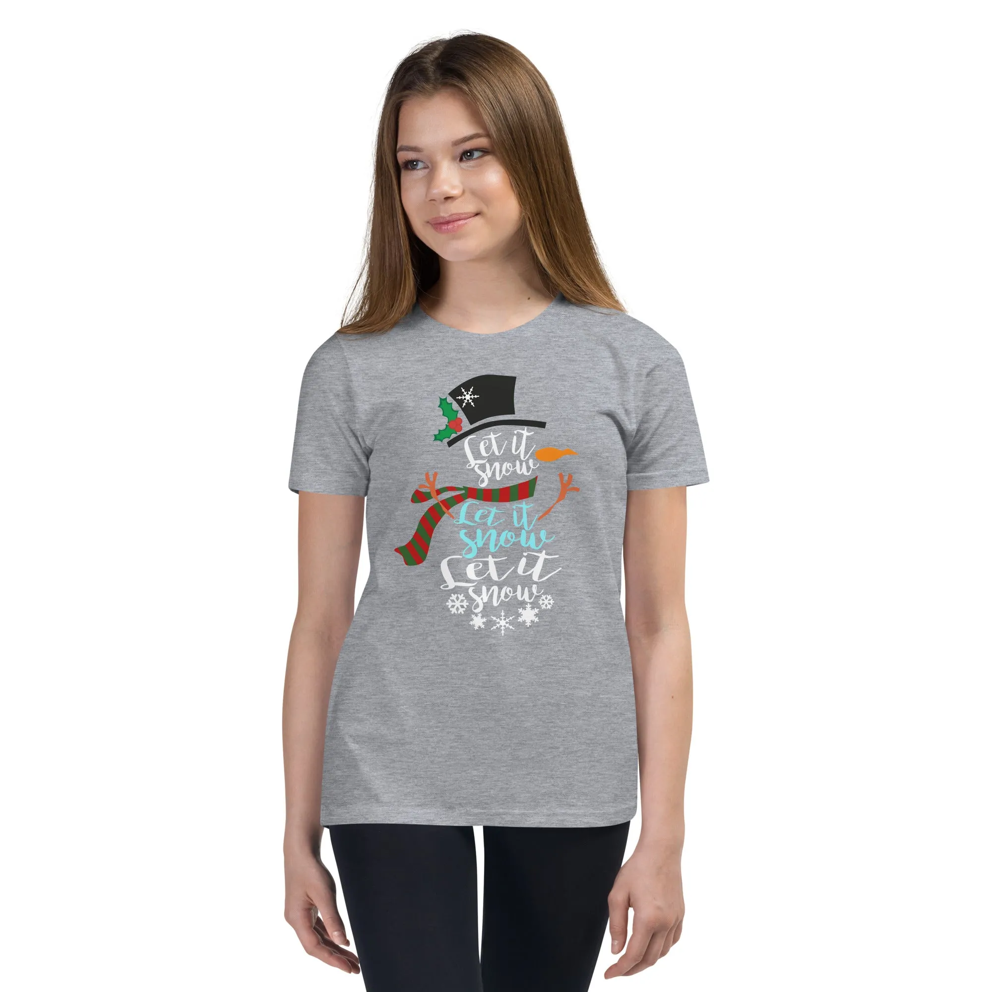 "Let It Snow" Youth Short Sleeve T-Shirt - Several Colors Available