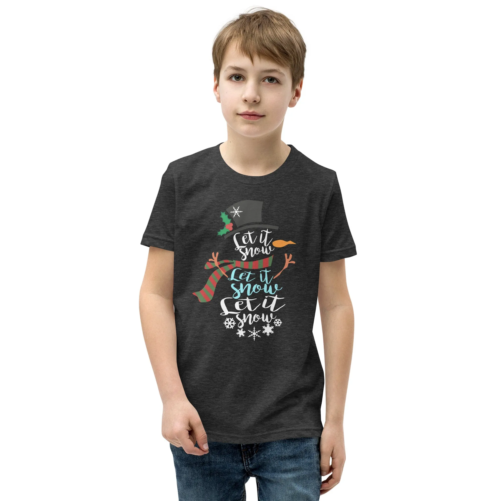 "Let It Snow" Youth Short Sleeve T-Shirt - Several Colors Available