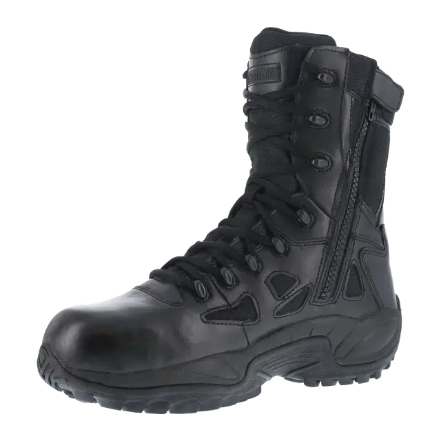 Rapid Response Rb 8 Inch Composite-Toe Tactical Work Boot Black