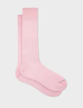 Ribbed Socks | Pink