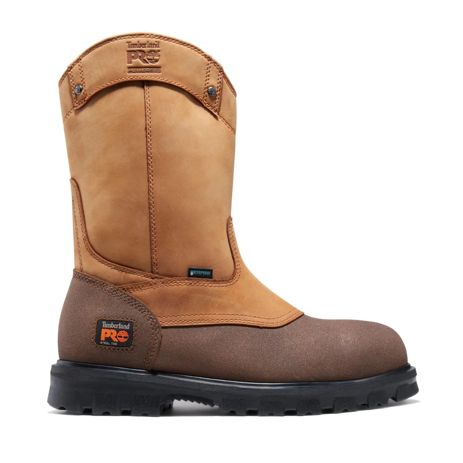 Rigmaster Steel-Toe Waterproof Pull-On Work Boot Brown