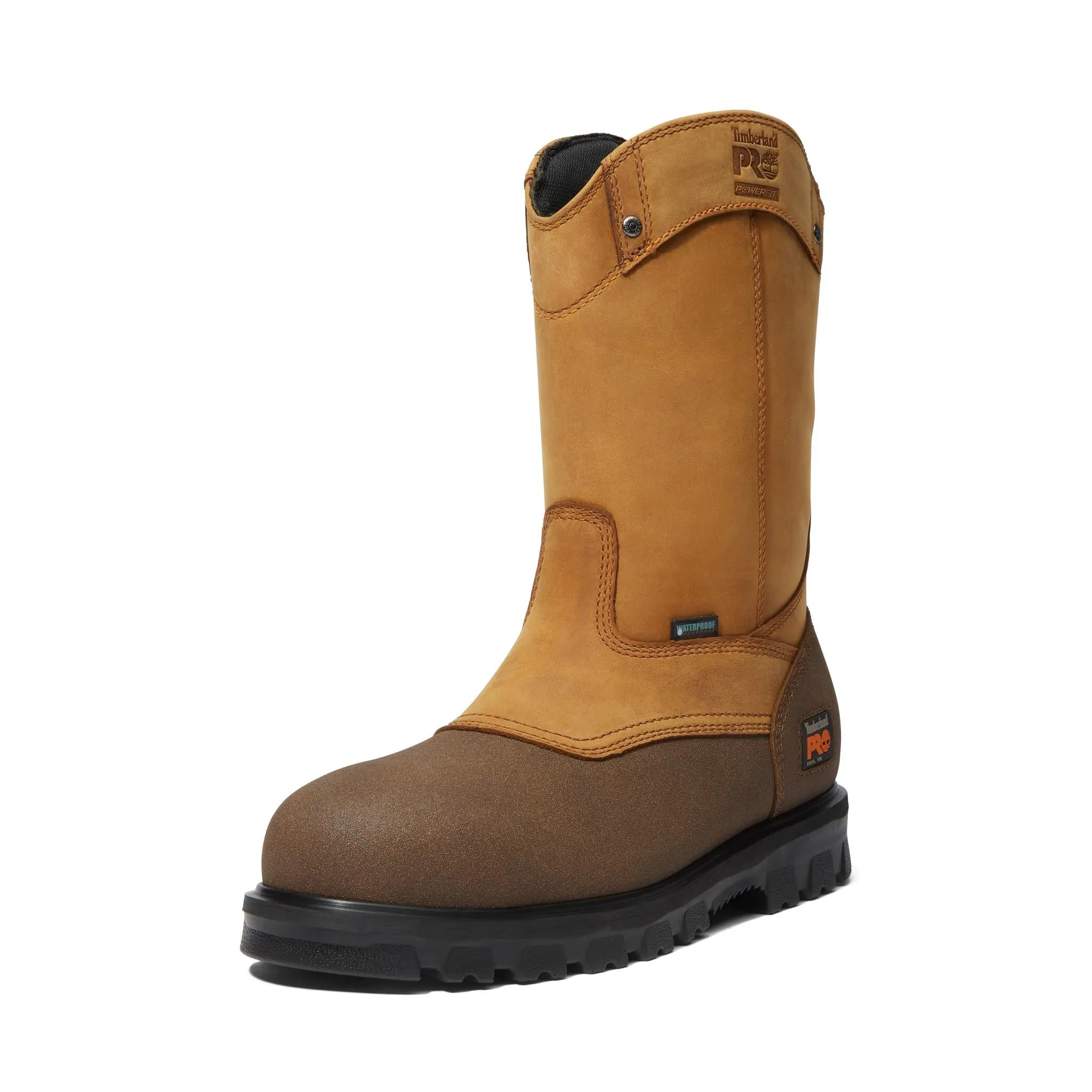 Rigmaster Steel-Toe Waterproof Pull-On Work Boot Brown