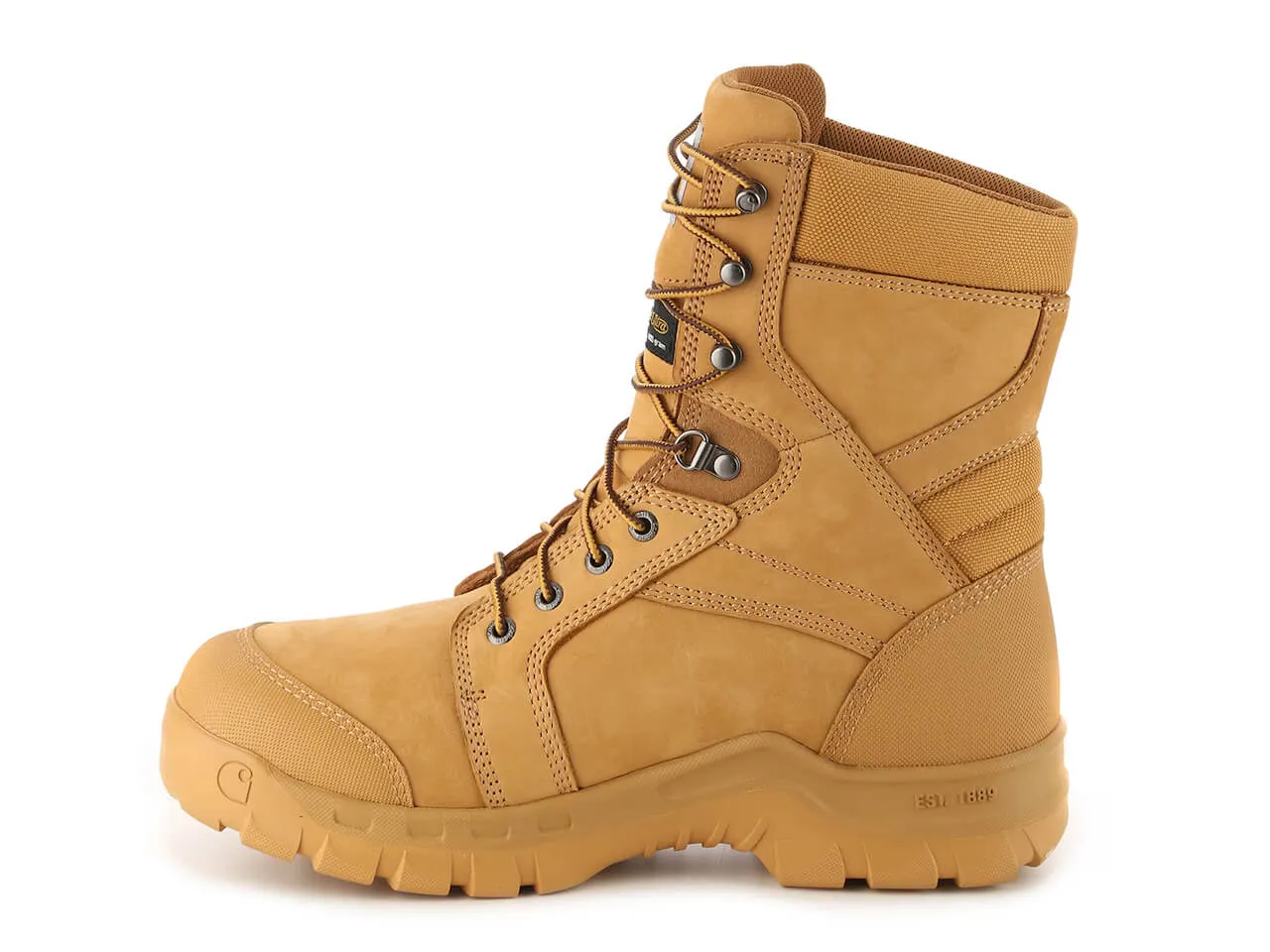 Rugged Flex Wp Ins. 8" Soft Toe Wheat Work Boot