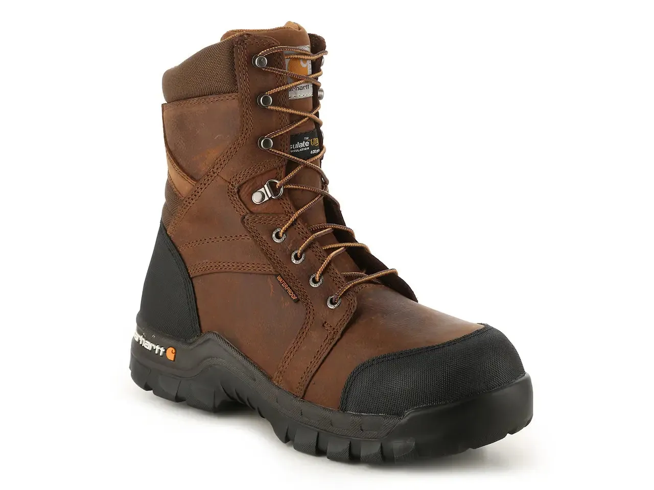 Rugged Flex Wp Ins. Pr 8" Composite Toe Brown Work Boot