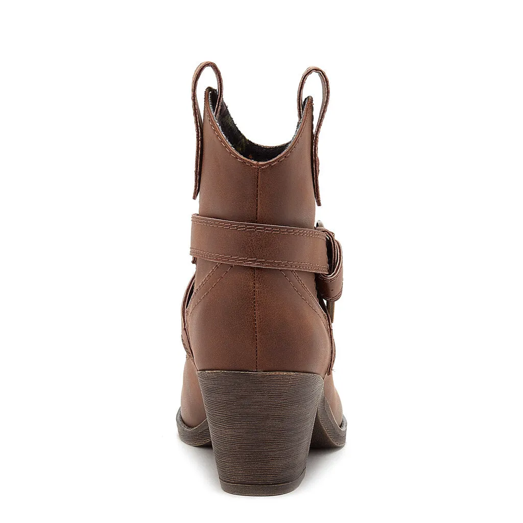 Satire Dark Brown Western Boot