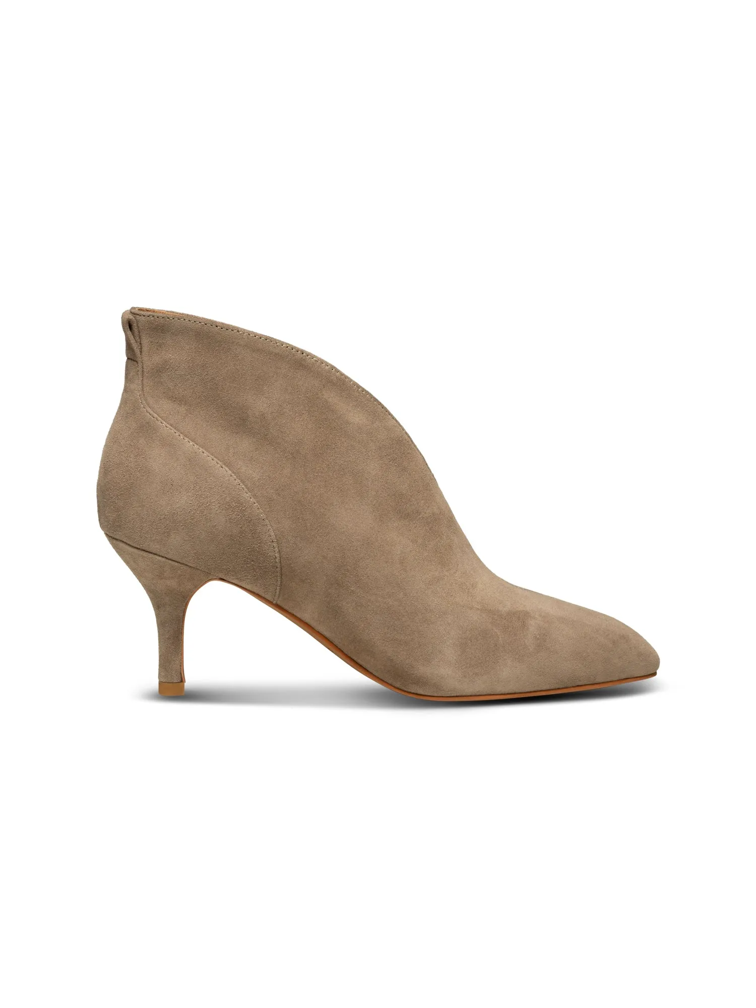 Shoe The Bear Valentine Low Cut Suede Ankle Boots-Taupe-STB1738