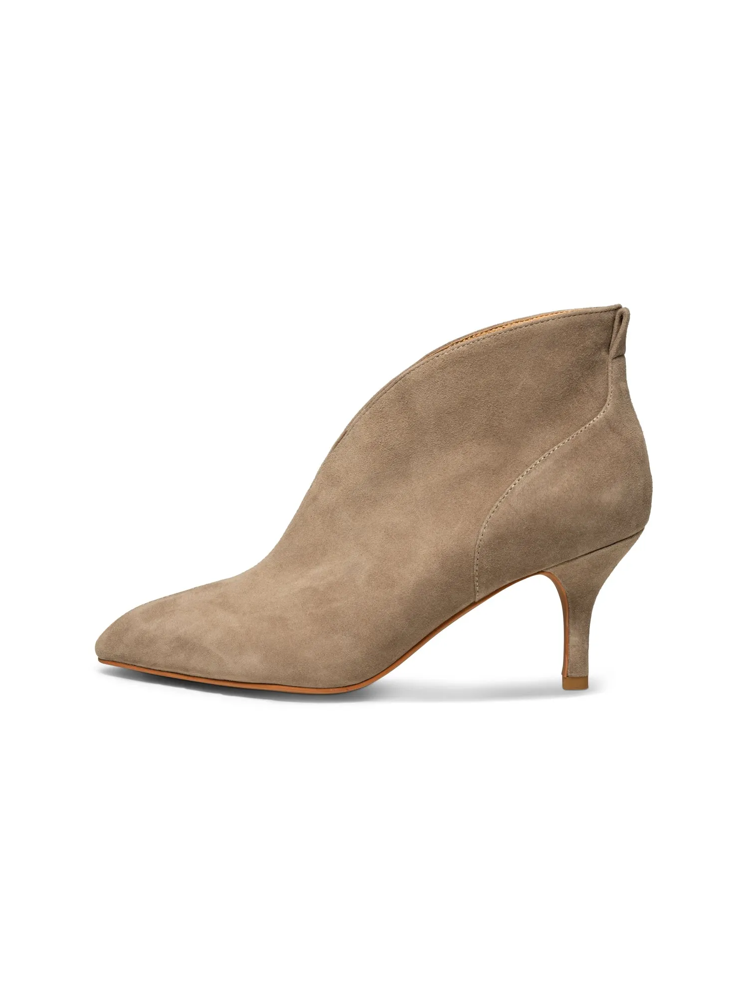 Shoe The Bear Valentine Low Cut Suede Ankle Boots-Taupe-STB1738